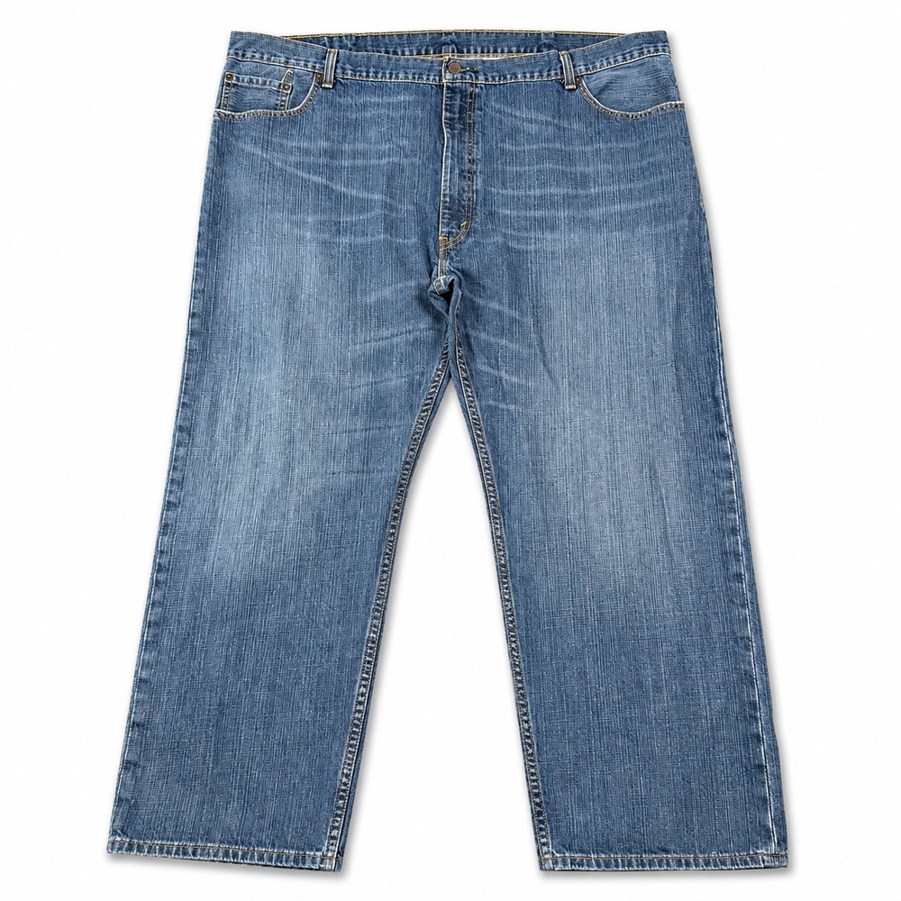 Levi's 559 Relaxed Straight Jeans Mens 48x30 Blue Medium Wash Red Tab Denim